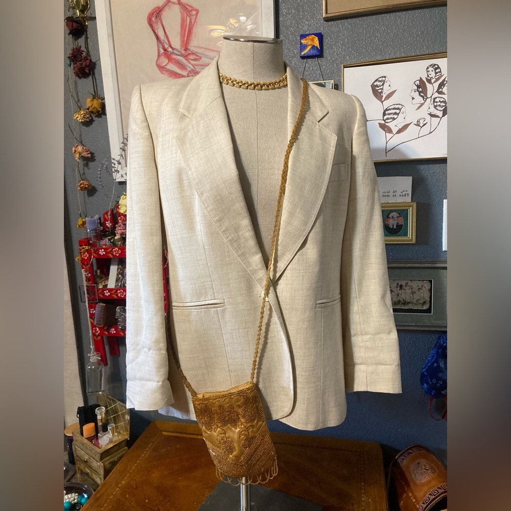 Evan Picone Blazer Cream